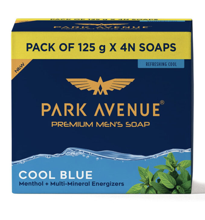 Park Avenue Cool Blue Soap Pack of four 125g Each (500gm)